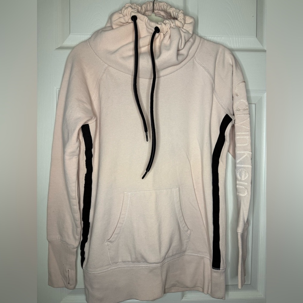 Women’s Medium Calvin Klein Performance Light Pink Hoodie with Black Accents
